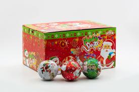 Шоколадный шар с игрушкой Happy Santa 25 гр
