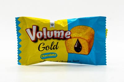 Кекс Volume Gold с шоколадным соусом мини 25 гр